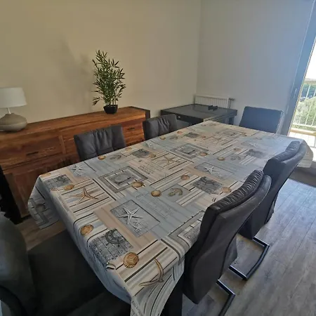 5008 Cap D'agde T3 Duplex Quartier Falaise 6 Personnes Pkg 1ère Ligne Vue *