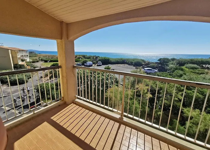 5008 Cap D'agde T3 Duplex Quartier Falaise 6 Personnes Pkg 1ère Ligne Vue Appartement *